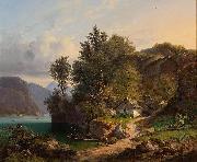 George Gillis Haanen Austrian Landscape Germany oil painting artist